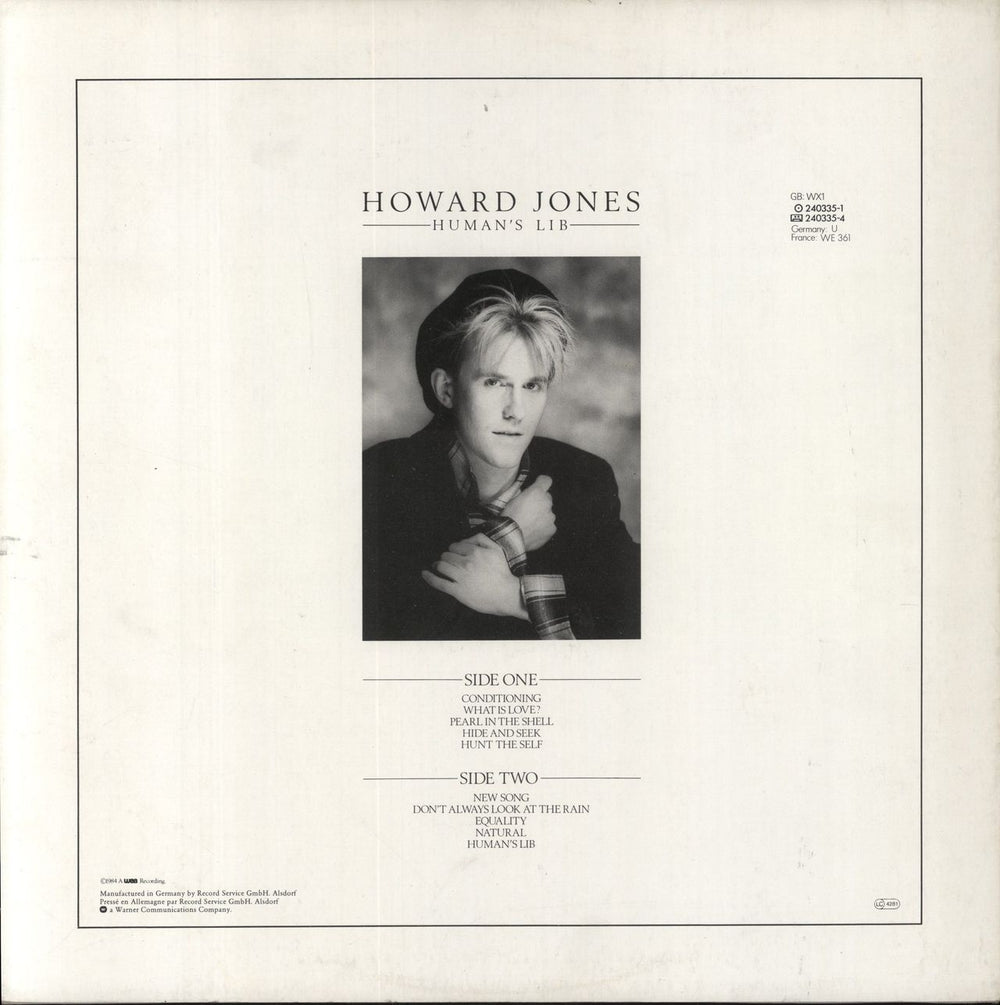 Howard Jones Human's Lib - EX UK vinyl LP album (LP record)