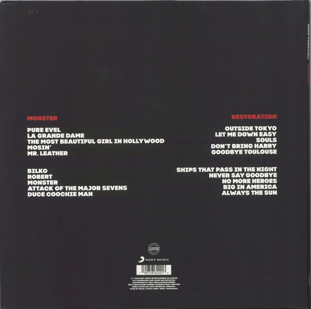 Hugh Cornwell Monster - 180gm UK 2-LP vinyl record set (Double LP Album) HUG2LMO861760