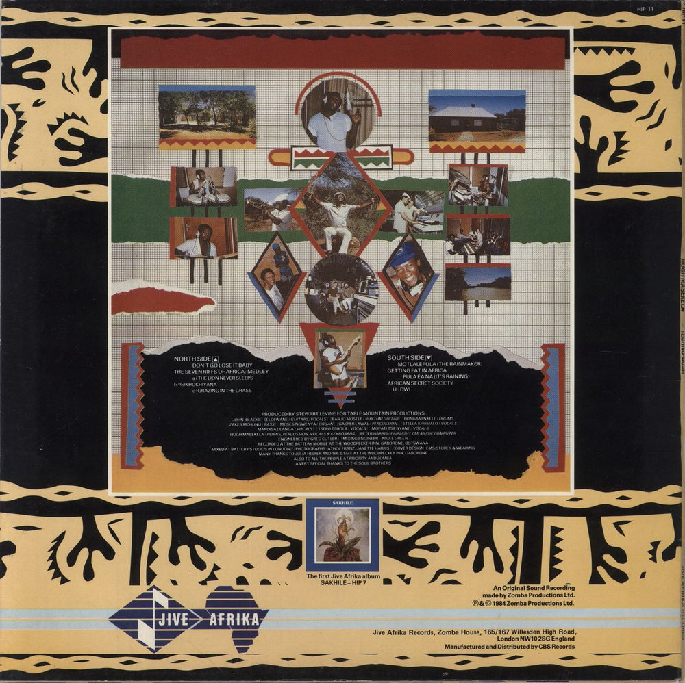 Hugh Masekela Techno-Bush UK vinyl LP album (LP record)