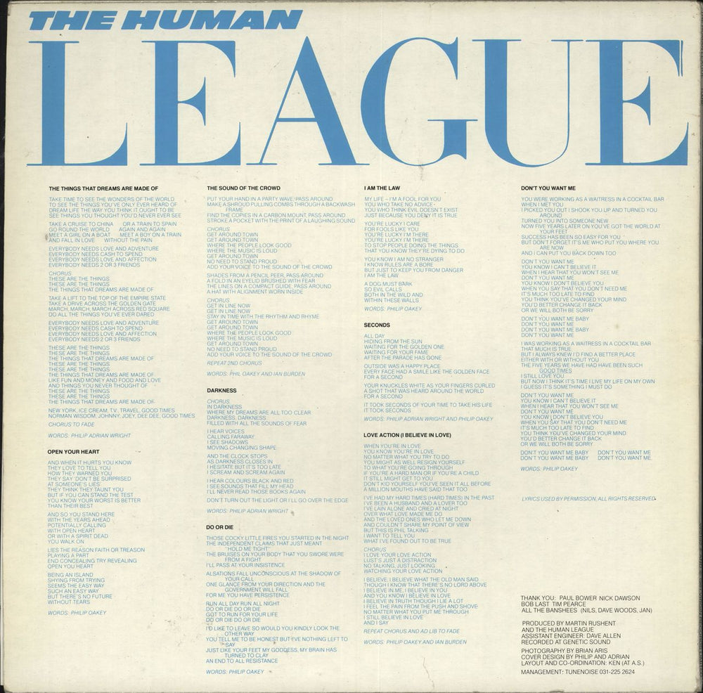 Human League Dare! - White UK picture disc LP (vinyl picture disc album)