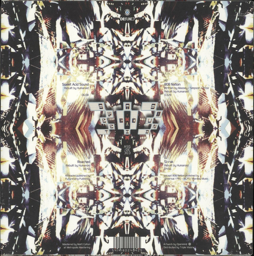 Humanoid Sweet Acid Sound - 180gm Red Marbled Vinyl - Sealed UK 12" vinyl single (12 inch record / Maxi-single) 5414180240425