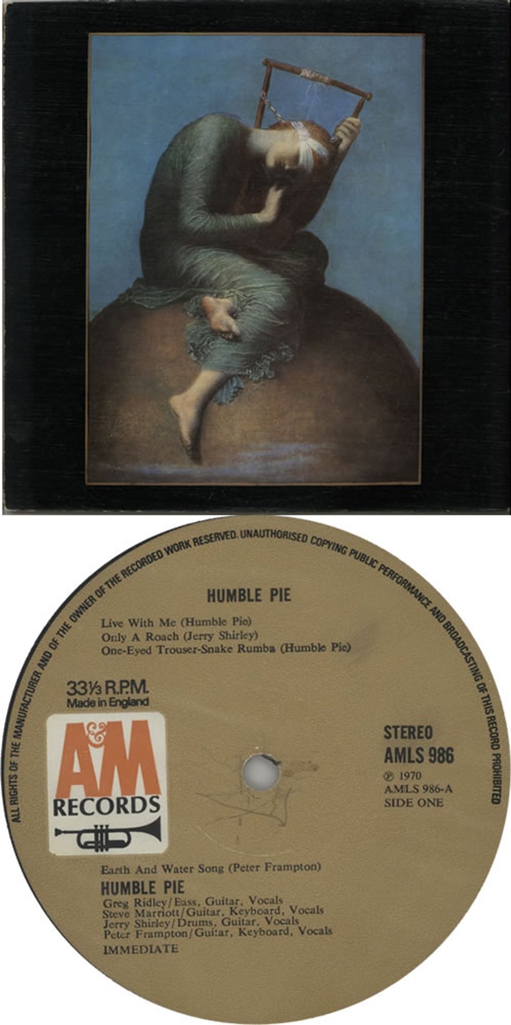 Humble Pie Humble Pie - 1st - VG UK vinyl LP album (LP record) HMBLPHU639844