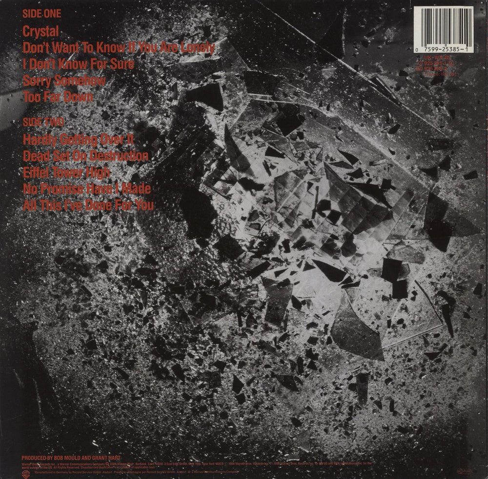 Husker Du Candy Apple Grey - EX UK vinyl LP album (LP record) 075992538510