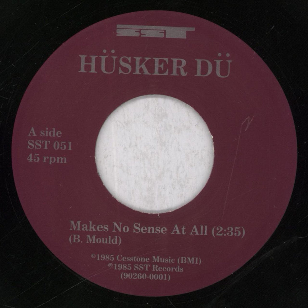 Husker Du Makes No Sense At All US 7" vinyl single (7 inch record / 45) HDU07MA58246