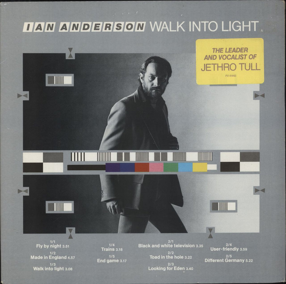 Ian Anderson Walk Into Light US Promo vinyl LP album (LP record) FV41443