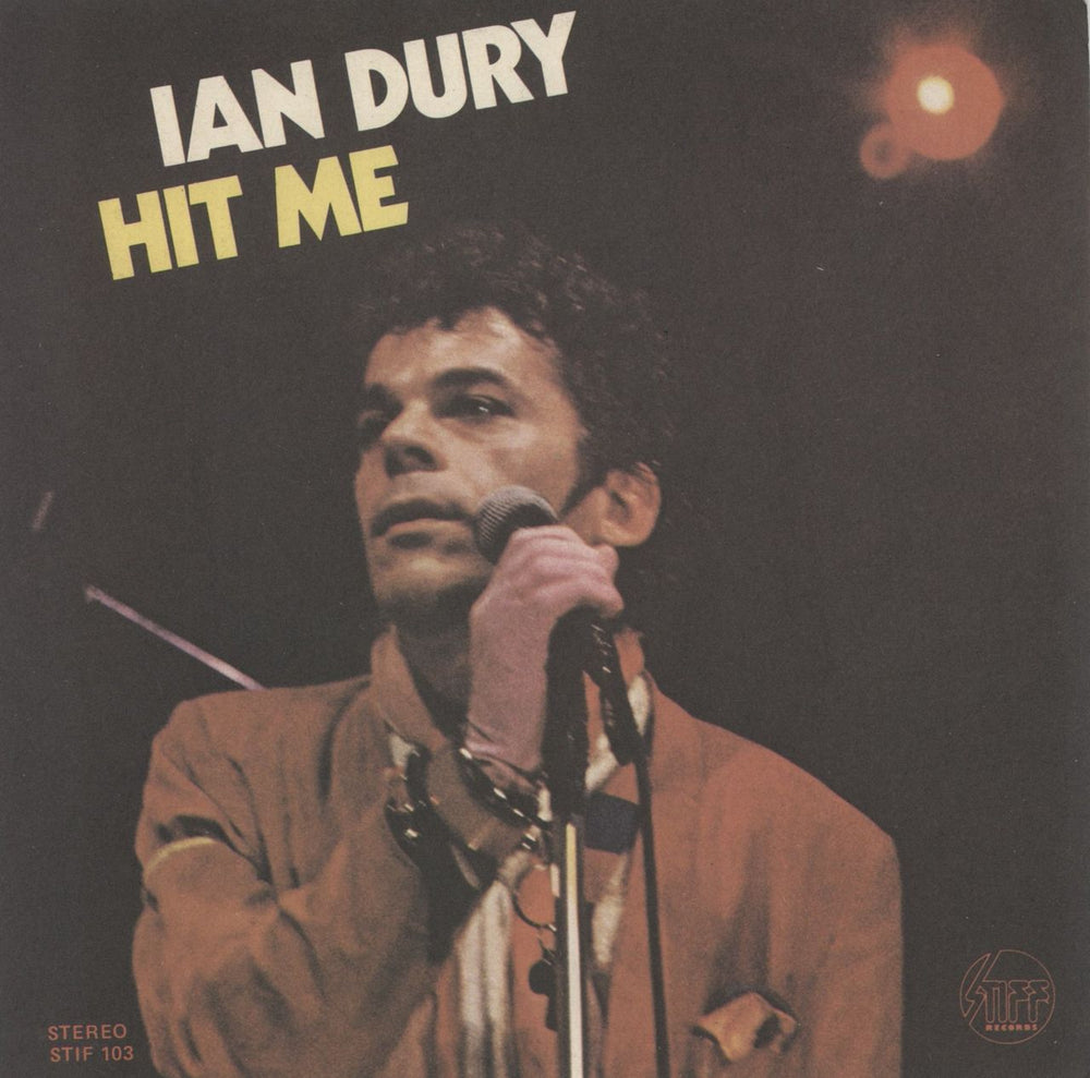 Ian Dury Hit Me Italian 7" vinyl single (7 inch record / 45) STIF103
