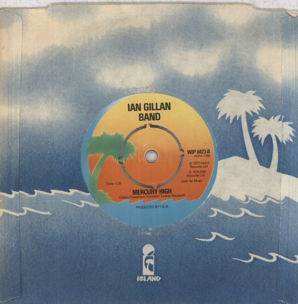 Ian Gillan Mad Elaine UK Promo 7" vinyl single (7 inch record / 45)