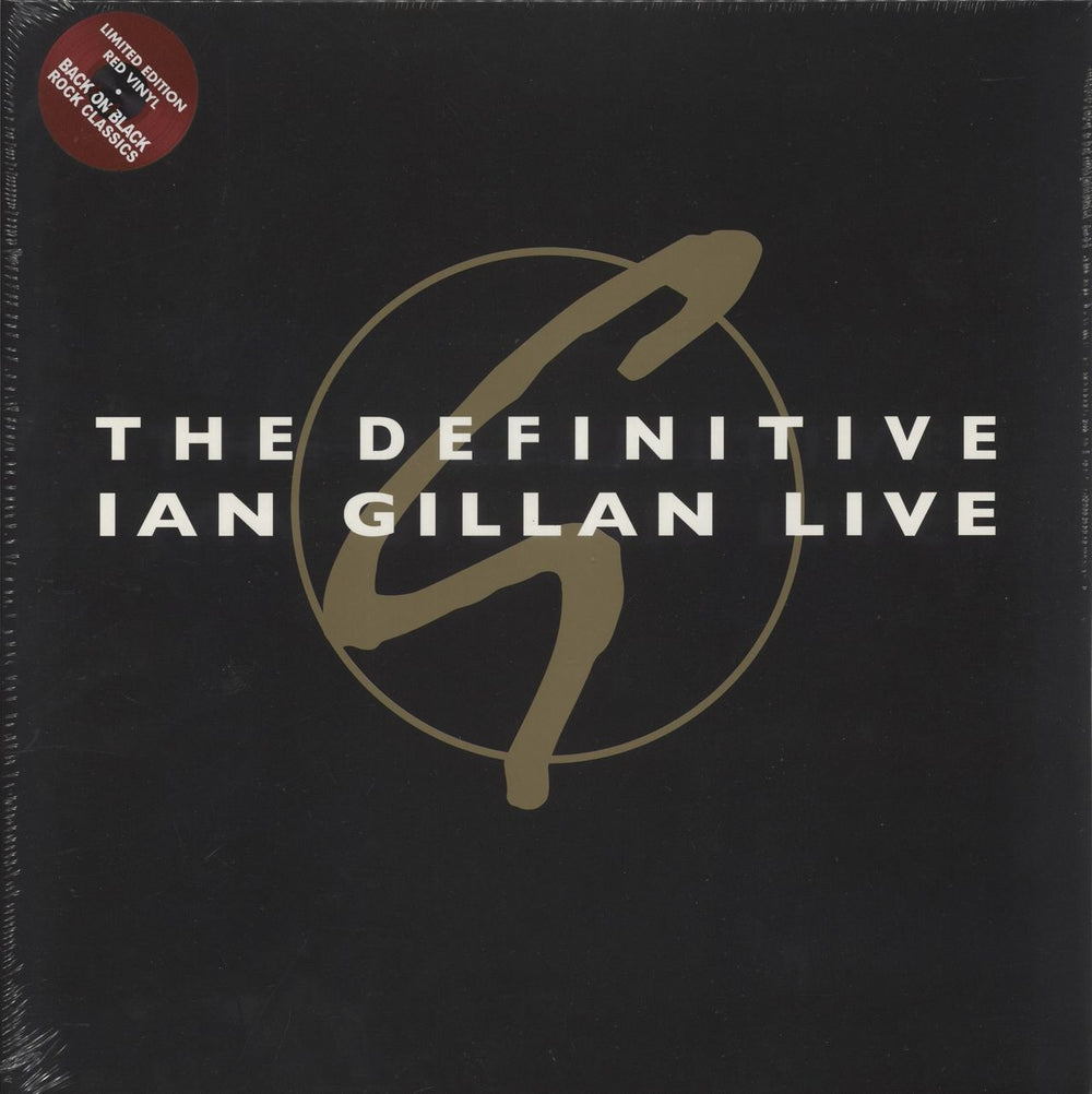 Ian Gillan The Definitive Ian Gillan Live - Red Vinyl - Sealed UK 2-LP vinyl record set (Double LP Album) RCV168LP