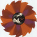 Ibliss Demonic, Her - Orange and Purple Pinwheel Sawblade Vinyl Dutch 10" vinyl single (10 inch record) 9C010DE873186