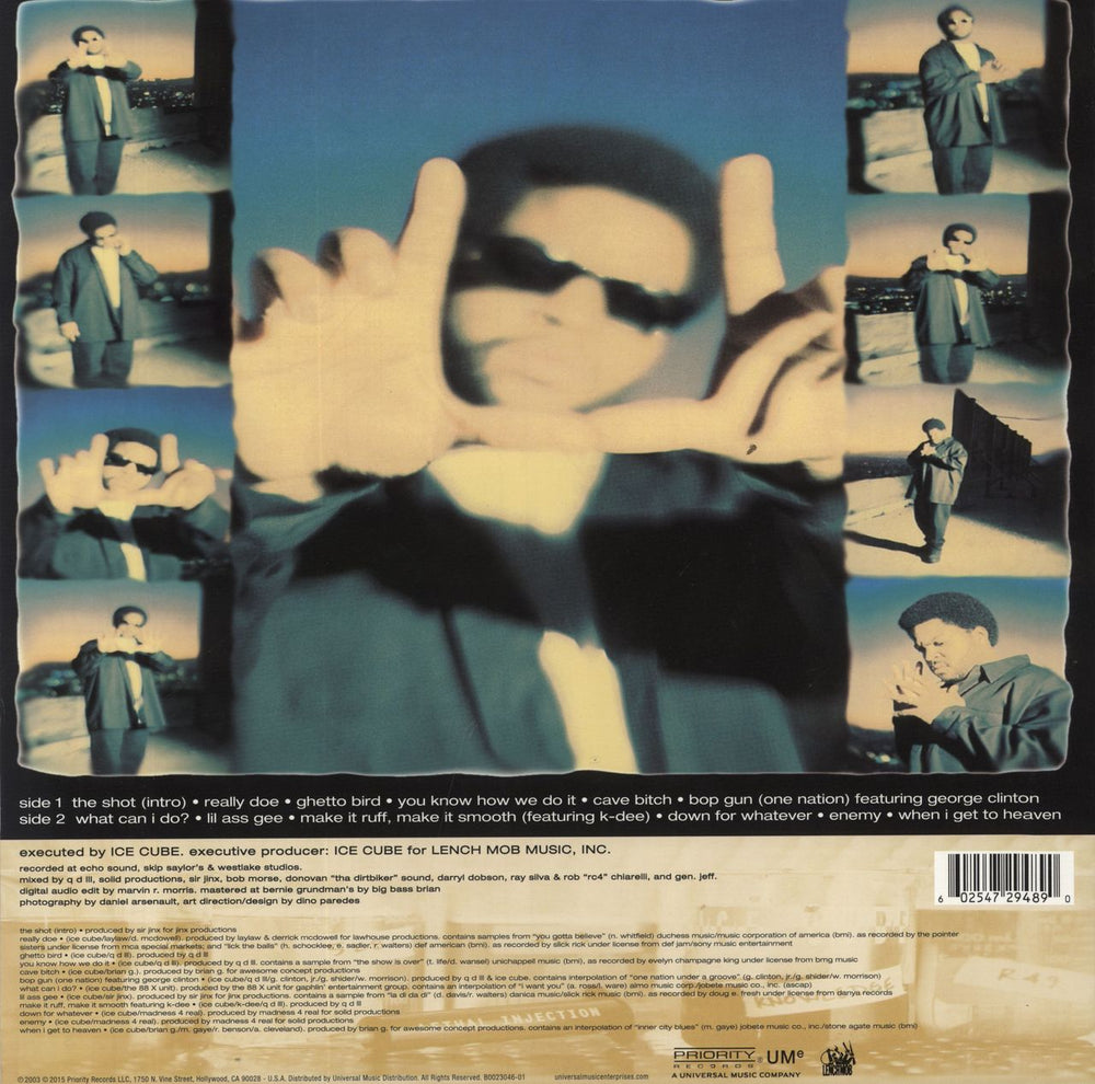 Ice Cube Lethal Injection - Lenticular Sleeve US vinyl LP album (LP record) 602547294890