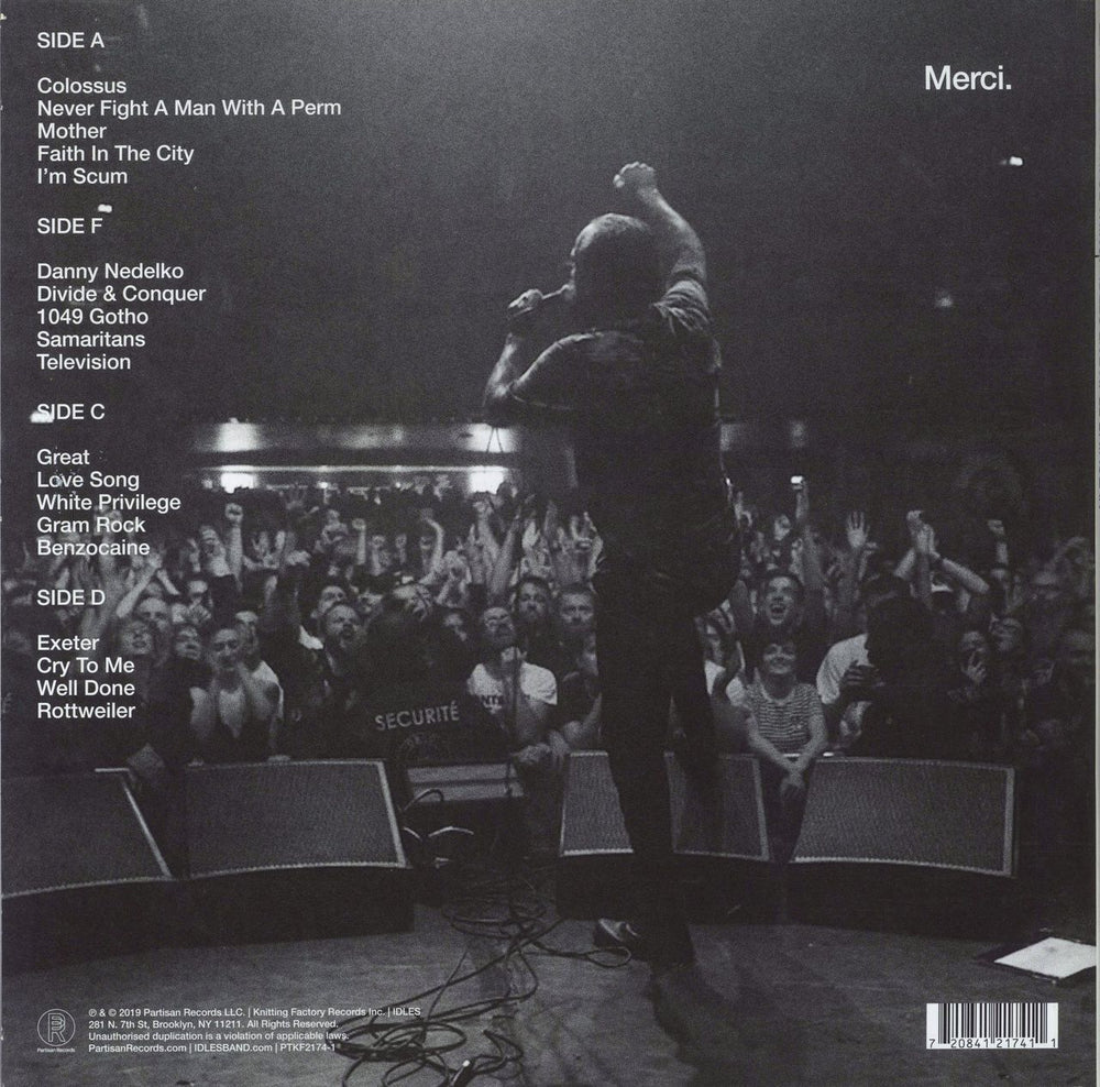 Idles A Beautiful Thing: Idles Live At Le Bataclan - Neon Orange Vinyl + White Sleeve UK 2-LP vinyl record set (Double LP Album) 720841217411