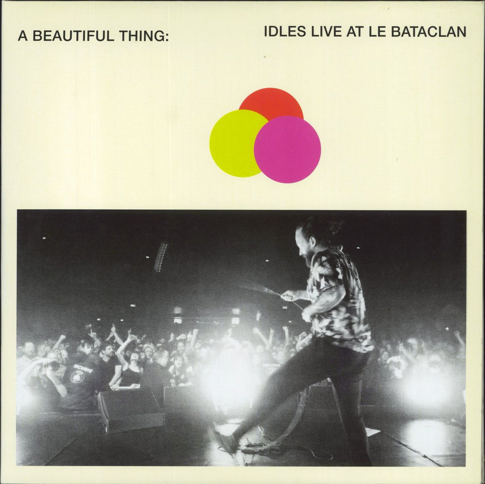 Idles A Beautiful Thing: Idles Live At Le Bataclan - Neon Orange Vinyl + White Sleeve UK 2-LP vinyl record set (Double LP Album) PTKF2174-1