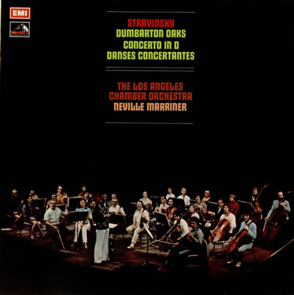 Igor Stravinsky Dumbarton Oaks, Concerto In D, Danses Concertantes UK vinyl LP album (LP record) ASD3077