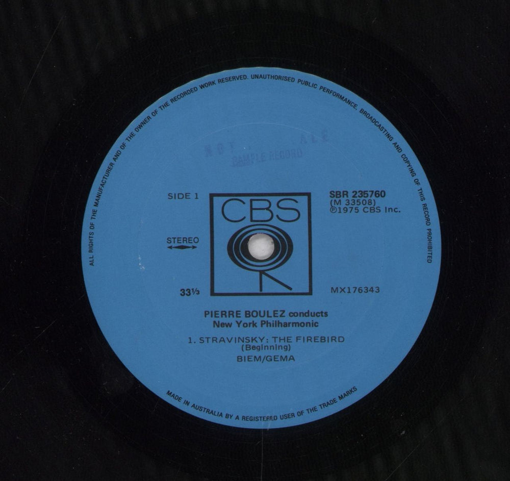 Igor Stravinsky Stravinsky: The Firebird Australian vinyl LP album (LP record)