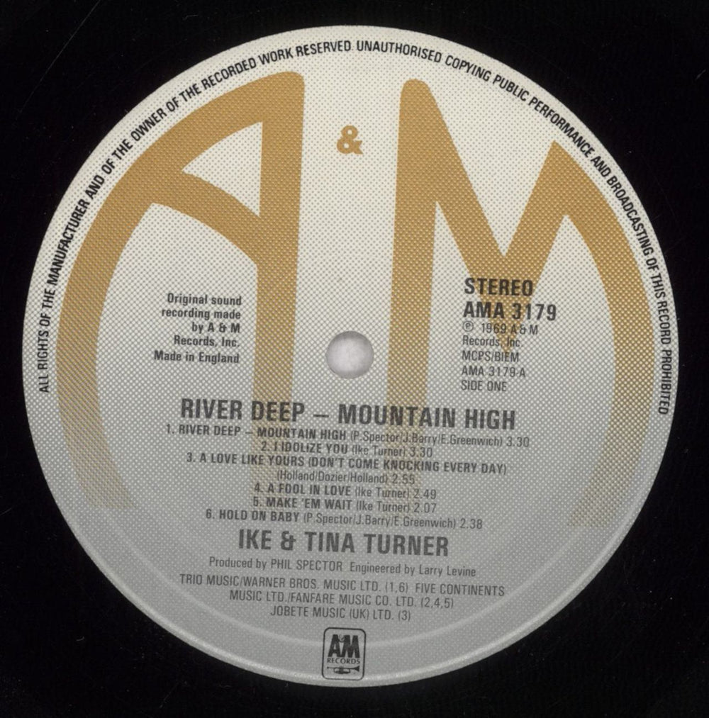 Ike & Tina Turner River Deep - Mountain High UK vinyl LP album (LP record) I&TLPRI842147