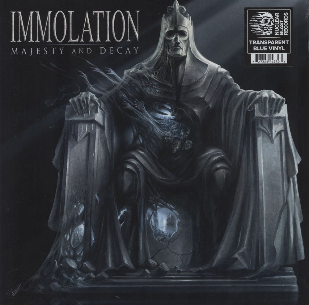 Immolation Majesty And Decay - Blue Vinyl - Sealed UK vinyl LP album (LP record) NBR24739