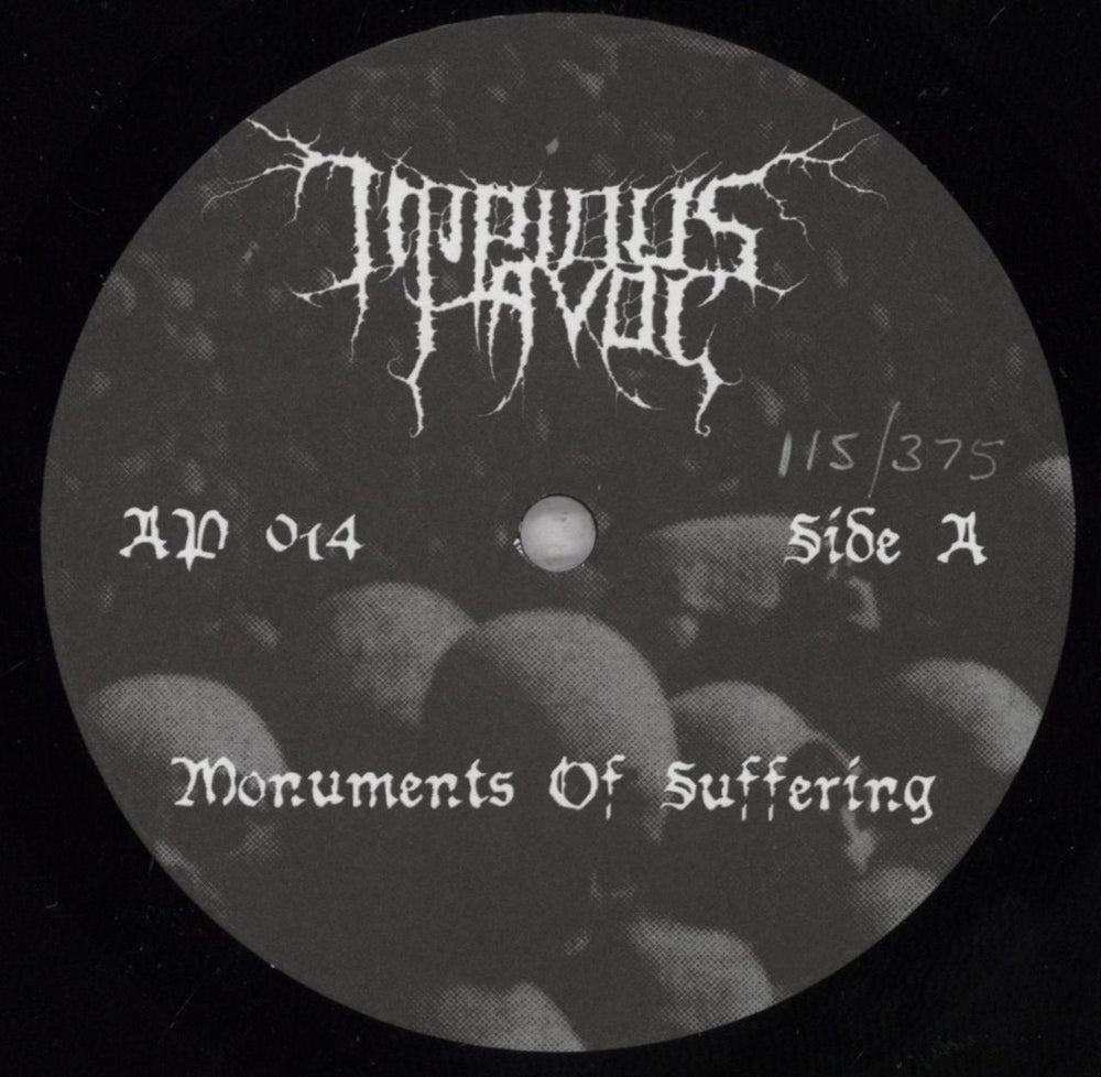 Impious Havoc Monuments Of Suffering UK vinyl LP album (LP record) 7MVLPMO836126