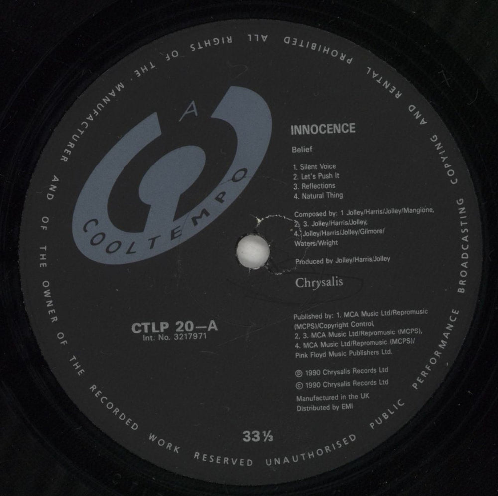 Innocence Belief UK vinyl LP album (LP record) NNILPBE580661