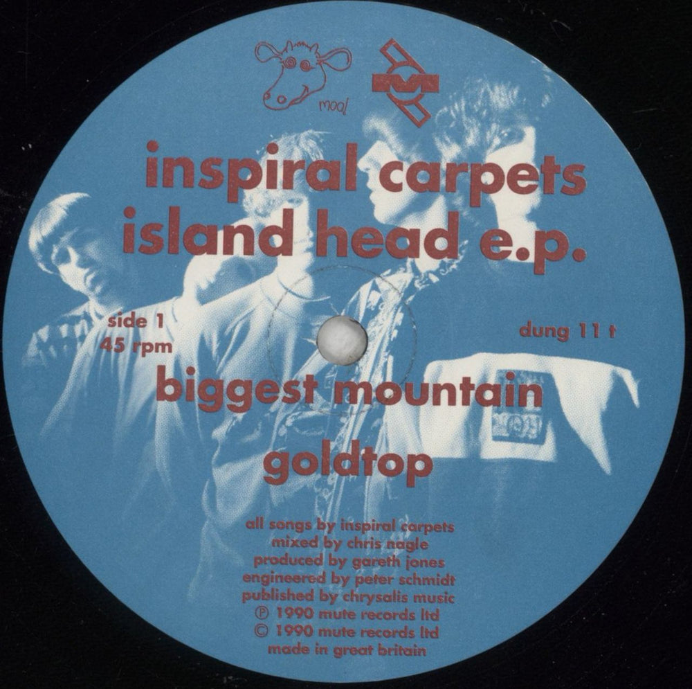 Inspiral Carpets Island Head EP UK 12" vinyl single (12 inch record / Maxi-single) INS12IS174398