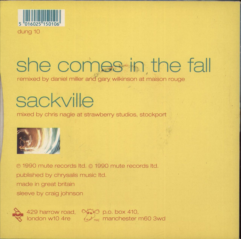 Inspiral Carpets She Comes In The Fall UK 7" vinyl single (7 inch record / 45) 5016025150106