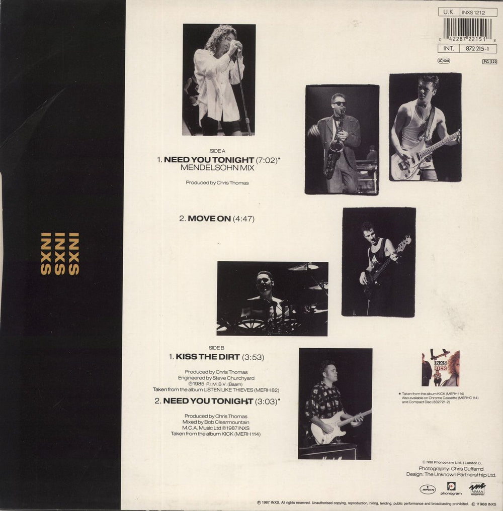 Inxs Need You Tonight UK 12" vinyl single (12 inch record / Maxi-single) 042287221518