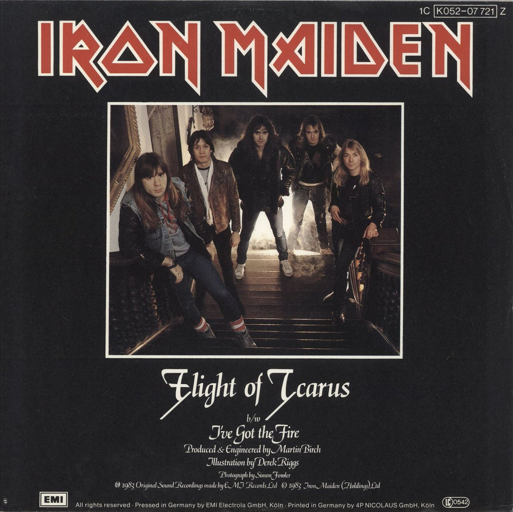 Iron Maiden Flight Of Icarus German 12" vinyl single (12 inch record / Maxi-single)