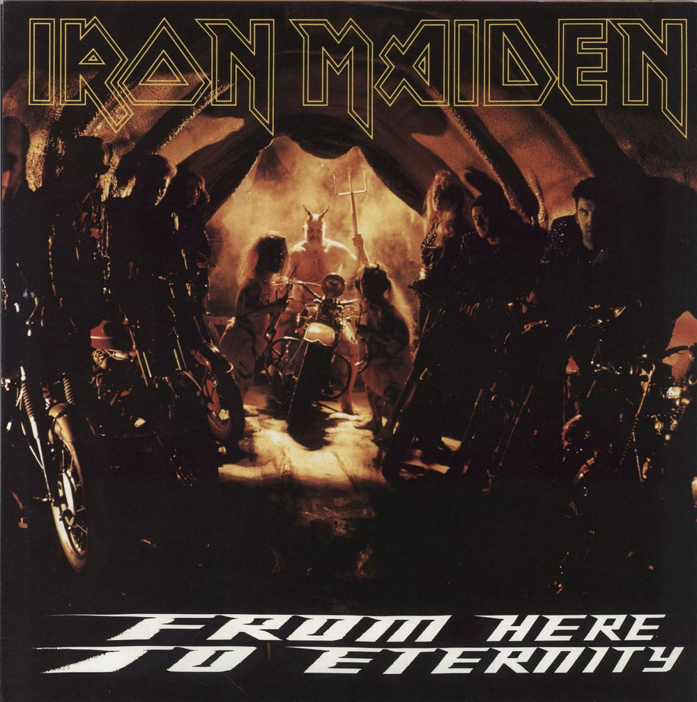 Iron Maiden From Here To Eternity - Poster Sleeve - EX UK 12" vinyl single (12 inch record / Maxi-single) 12EMP240