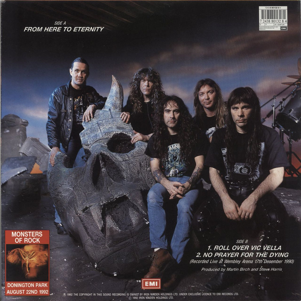 Iron Maiden From Here To Eternity - Poster Sleeve - EX UK 12" vinyl single (12 inch record / Maxi-single) 724388013284