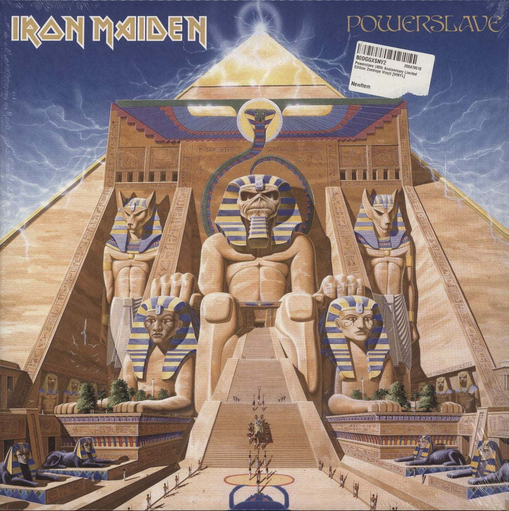 Iron Maiden Powerslave - Zoetrope Animated Picture Disc Edition - Sealed UK picture disc LP (vinyl picture disc album) 5021732404916