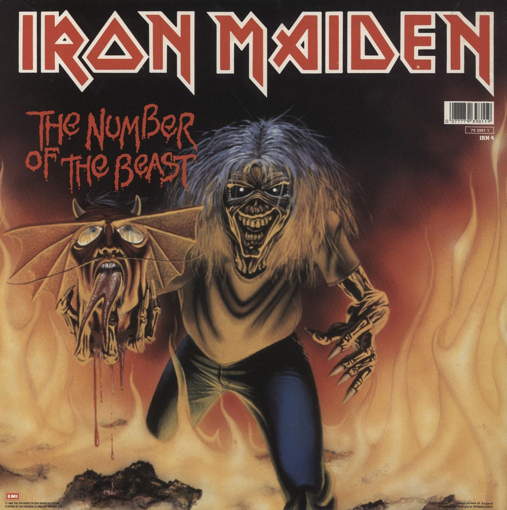 Iron Maiden Run To The Hills / The Number Of The Beast + Voucher UK 12" vinyl single (12 inch record / Maxi-single) 077779398119