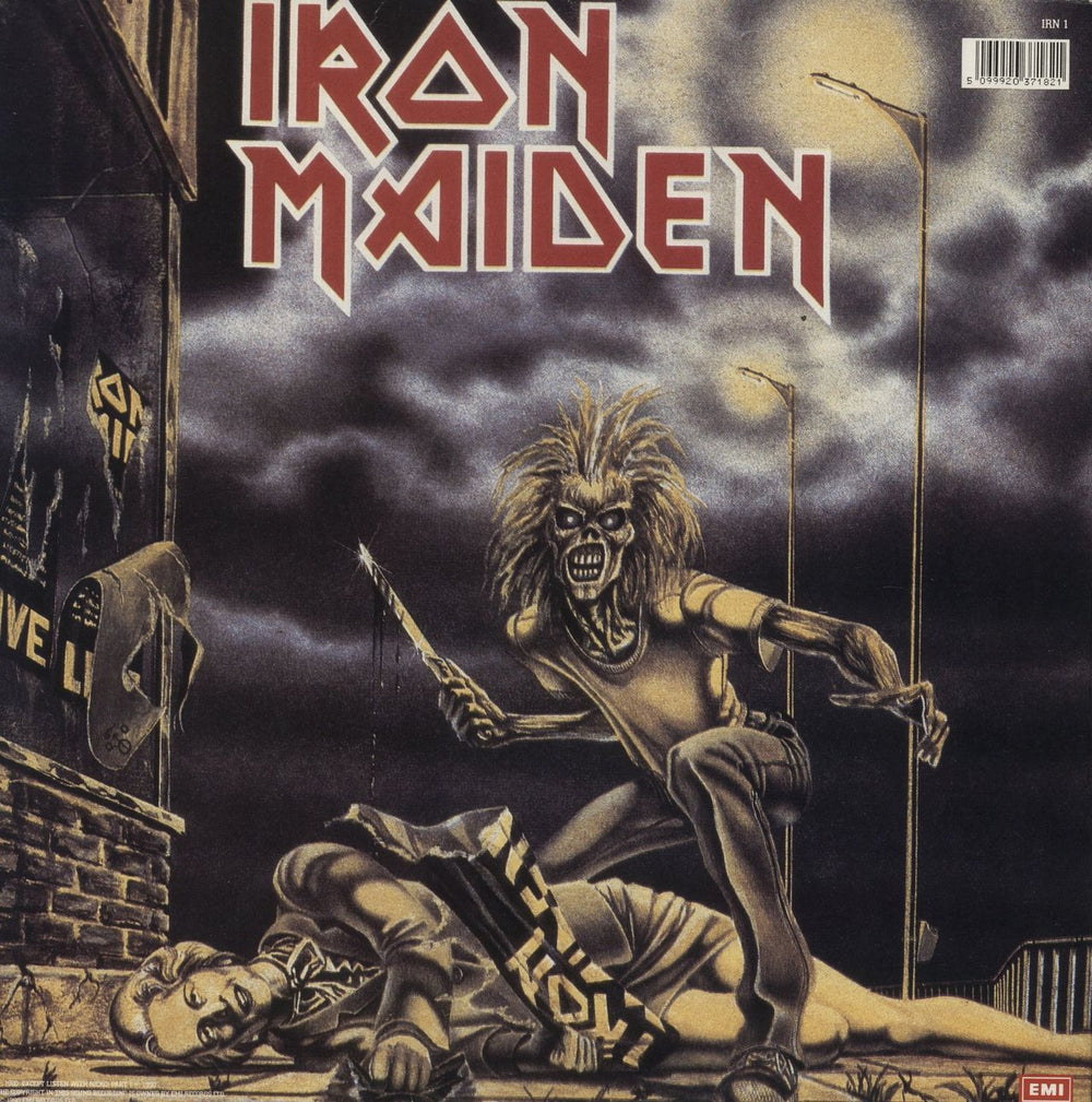 Iron Maiden Running Free / Sanctuary UK 12" vinyl single (12 inch record / Maxi-single) 5099920371821