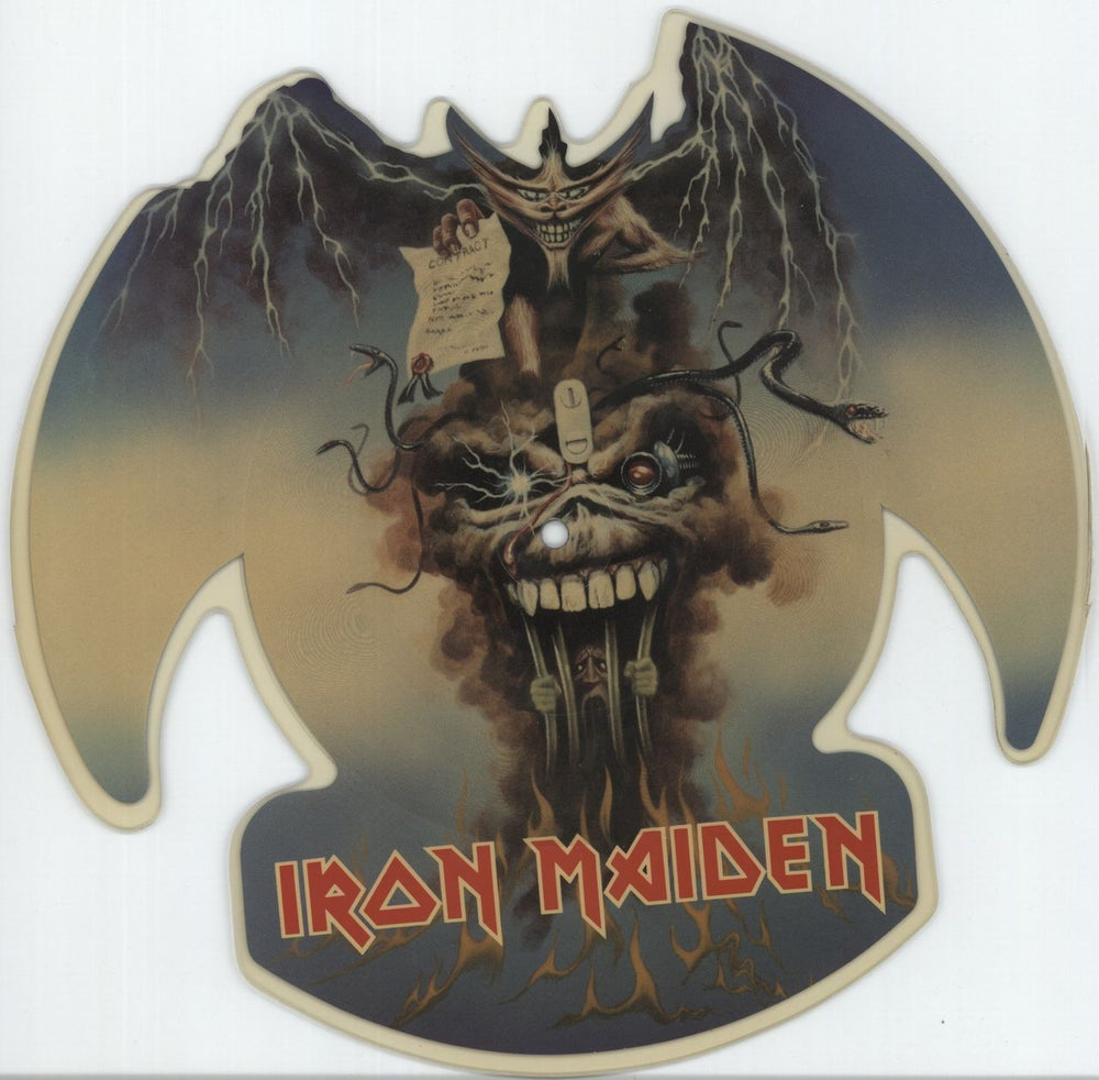 Iron Maiden The Evil That Men Do - EX UK shaped picture disc (picture disc vinyl record) EMP64