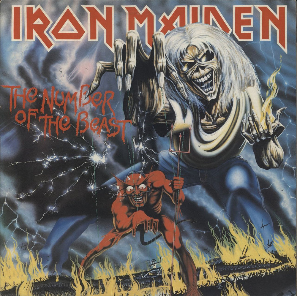 Iron Maiden The Number Of The Beast - Merch insert Dutch vinyl LP album (LP record) 1C064-07608