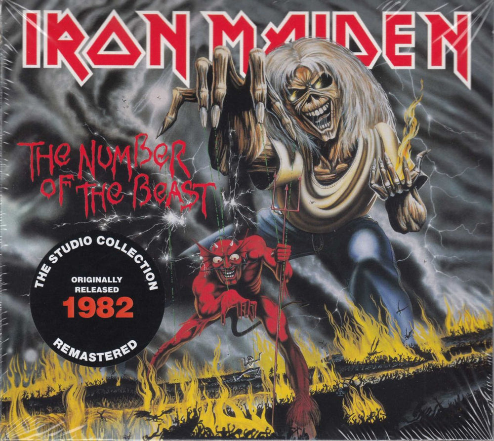 Iron Maiden The Number Of The Beast - Remastered UK CD album (CDLP) 0190295567743