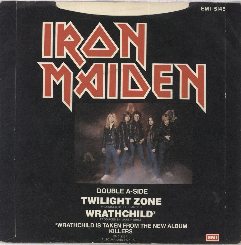 Iron Maiden Twilight Zone - Clear Vinyl - EX UK 7" vinyl single (7 inch record / 45)