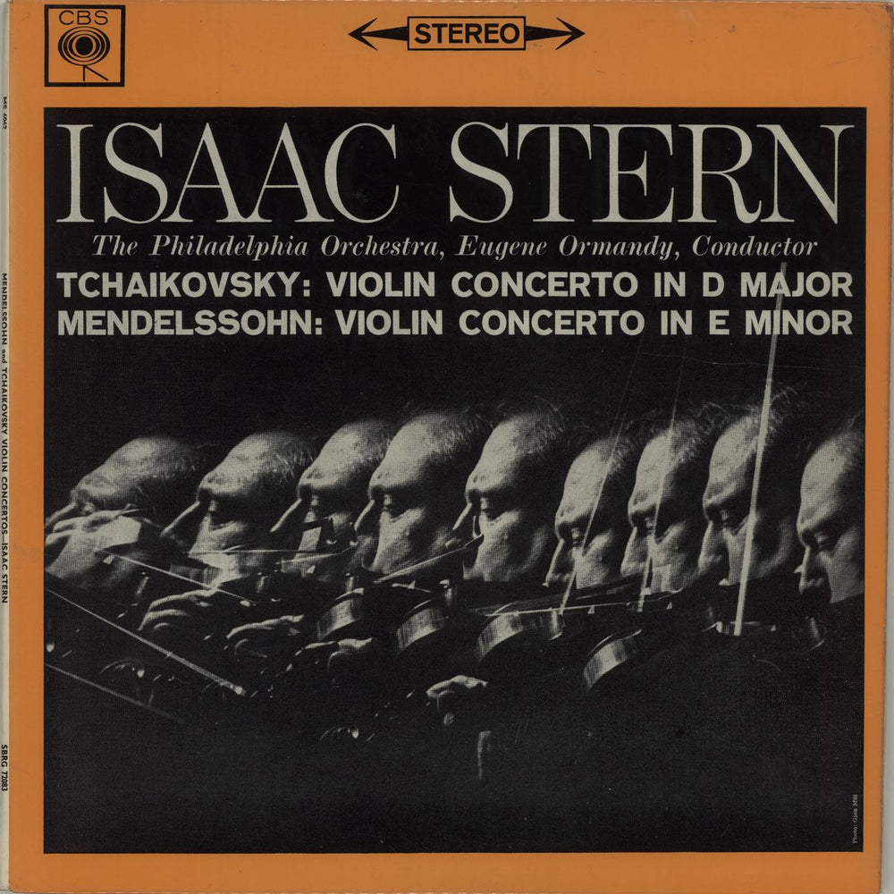 Isaac Stern Tchaikovsky: Violin Concerto in D Major / Mendelssohn: Violin Concerto in E Minor UK vinyl LP album (LP record) SBRG72083