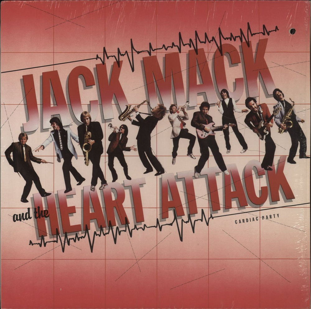 Jack Mack And The Heart Attack Cardiac Party - shrink US vinyl LP album (LP record) 23733-1