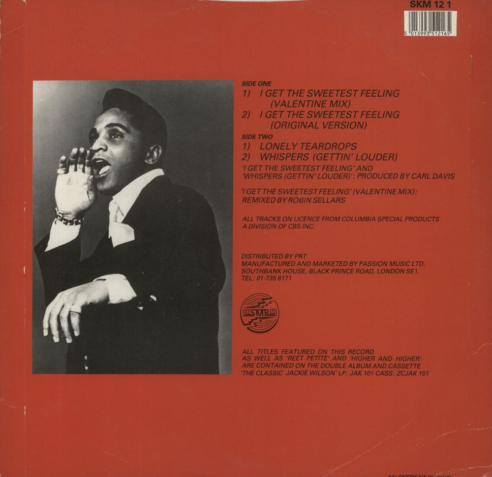 Jackie Wilson I Get The Sweetest Feeling UK 12" vinyl single (12 inch record / Maxi-single) 5013993512165