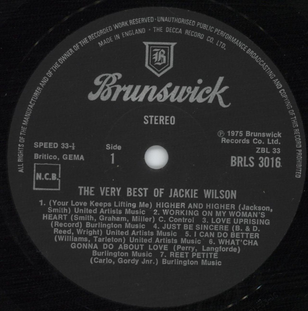 Jackie Wilson Very Best Of - EX UK vinyl LP album (LP record) JACLPVE880363