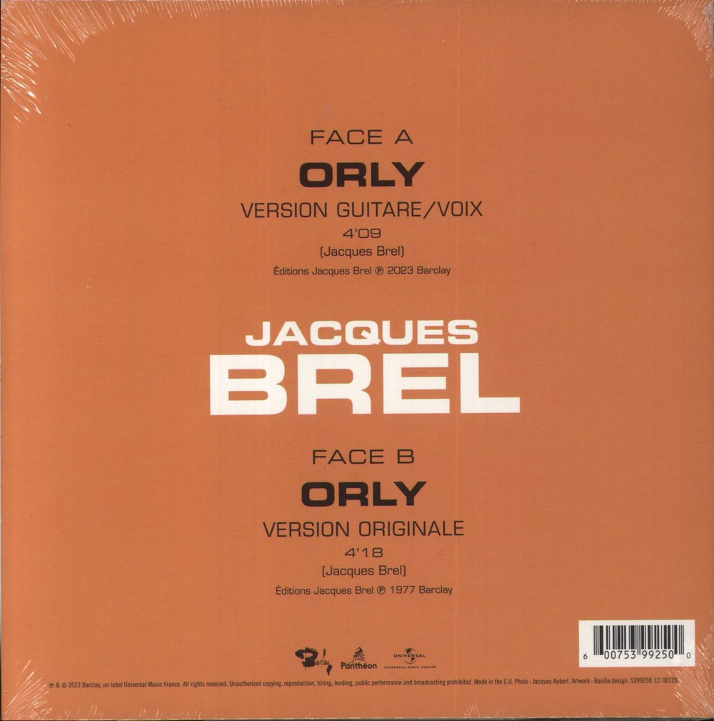 Jacques Brel Orly - Sealed UK 7" vinyl single (7 inch record / 45)