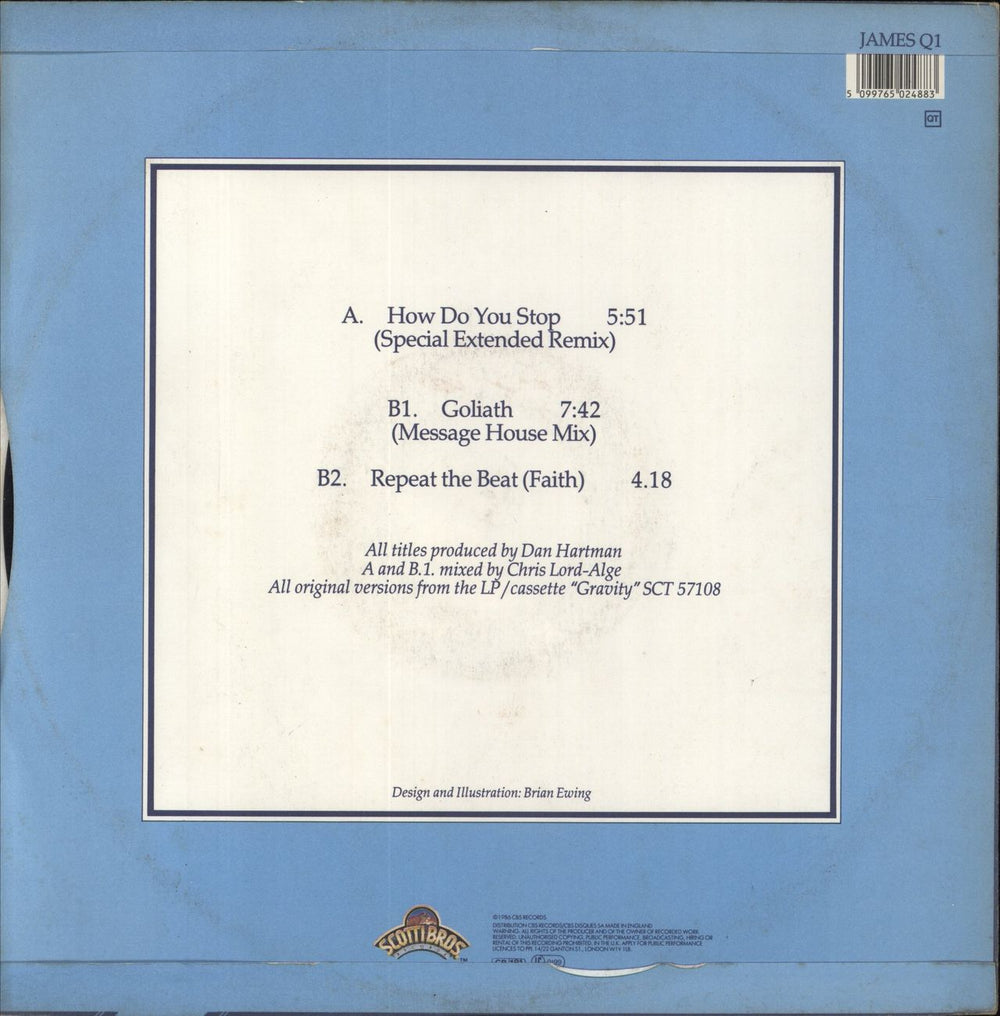 James Brown How Do You Stop UK 12" vinyl single (12 inch record / Maxi-single)