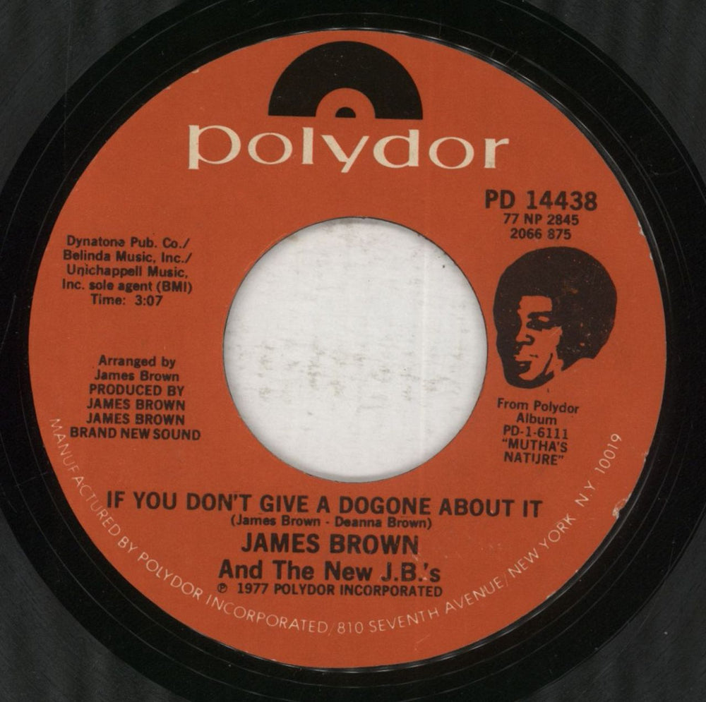 James Brown People Who Criticize / If You Don't Give A Dogone About It US 7" vinyl single (7 inch record / 45)