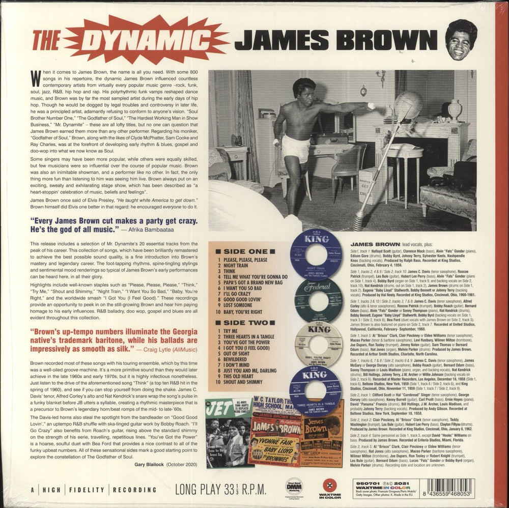 James Brown The Dynamic James Brown - Red Vinyl - Sealed UK vinyl LP album (LP record) 8436559468053