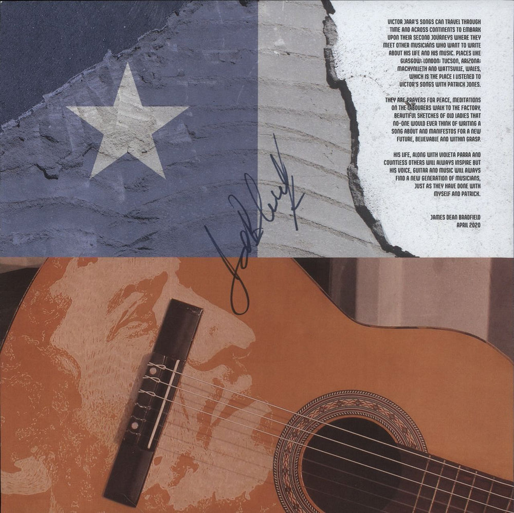 James Dean Bradfield Even In Exile - Autographed UK vinyl LP album (LP record)