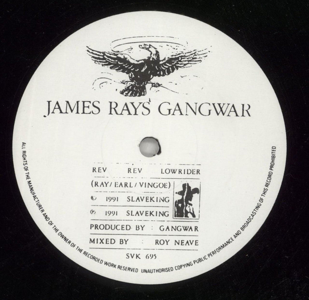 James Rays Gangwar/Performance Rev Rev Lowrider UK 12" vinyl single (12 inch record / Maxi-single) JSY12RE307390