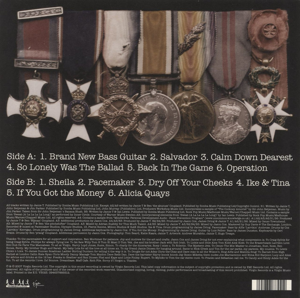 Jamie T Panic Prevention UK vinyl LP album (LP record) 094637885512