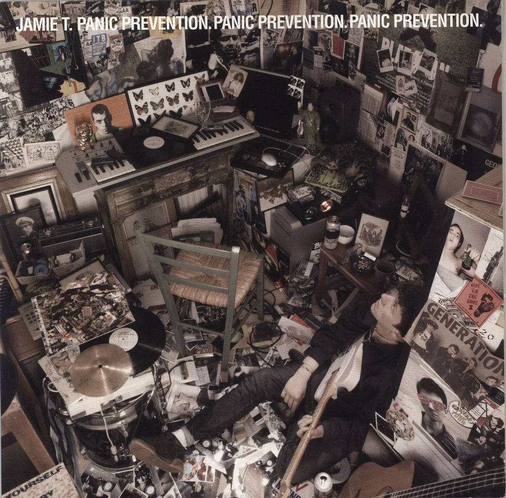 Jamie T Panic Prevention UK vinyl LP album (LP record) V3023