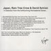 Japan Japan, Rain Tree Crow & David Sylvian UK Promo CD-R acetate CD-R