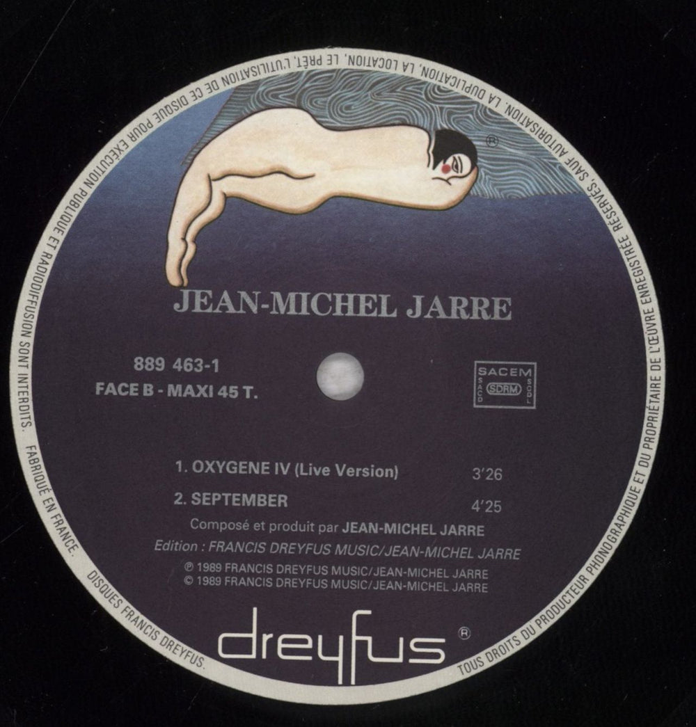 Jean-Michel Jarre Oxygene French 12" vinyl single (12 inch record / Maxi-single) JMJ12OX840908