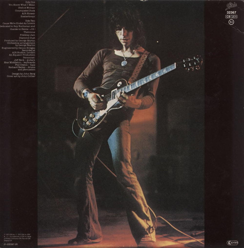 Jeff Beck Blow By Blow Dutch vinyl LP album (LP record)